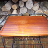 Side table with vinyl or magazine holders