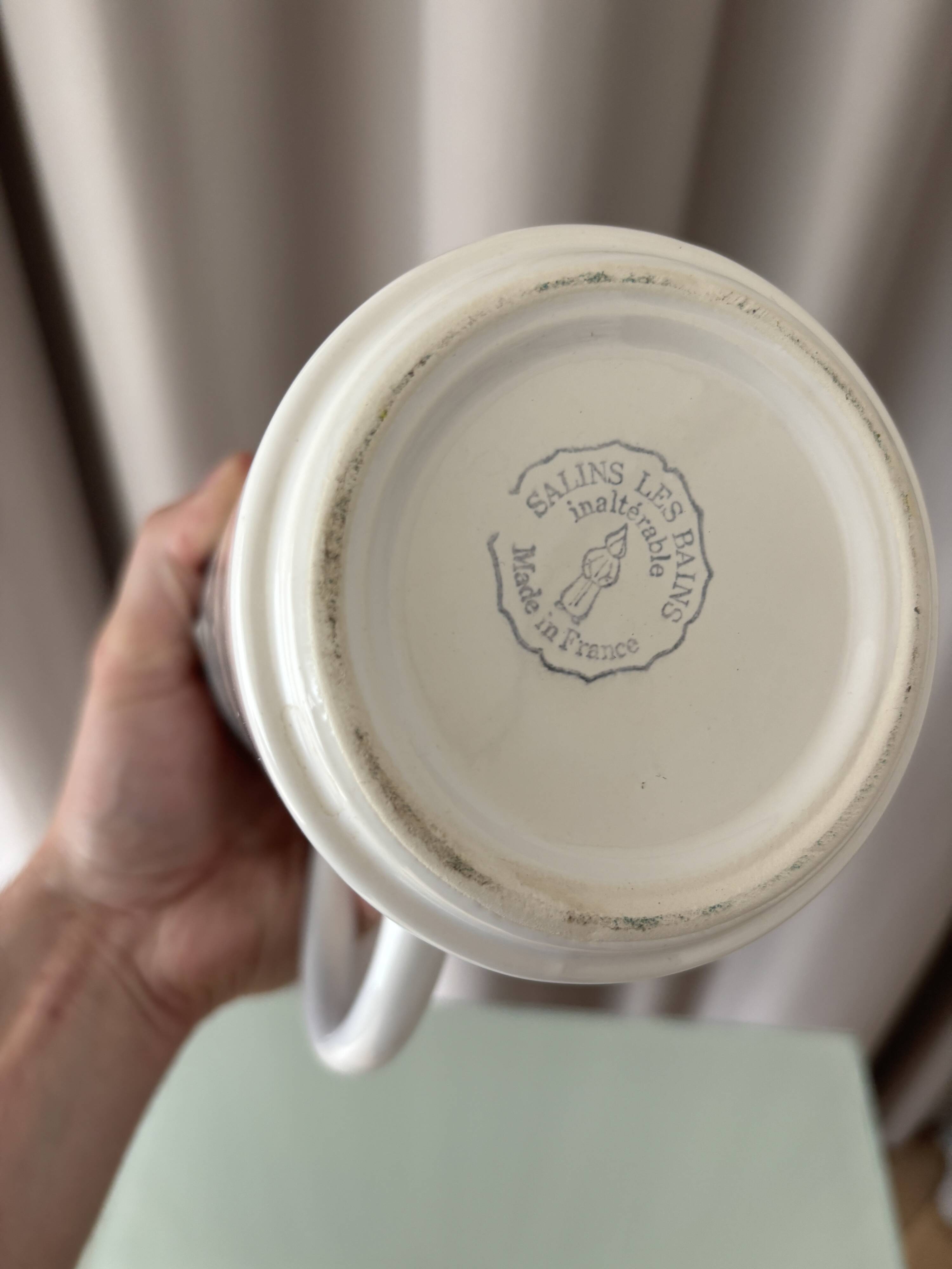 Cafetière / théière vintage Salins-les-Bains – céramique française