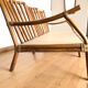 Banquette rotin vintage