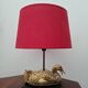 Hollywood Regency duck lamp in bronze