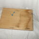 Vintage wooden toolbox or office accessories box.