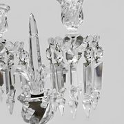 Baccarat, pair of two-light candelabra, Bambou Tors model.