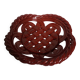 Fruit bowl, woven ceramic basket, Vallauris
