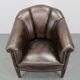 Vintage Leather Armchair, Czechoslovakia