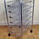 Metal storage locker vintage trolley 70s-80s
