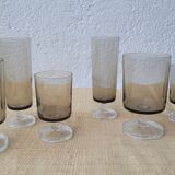 6 70's stemware