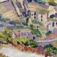 Gordes, village in the Luberon, oil on canvas signed Gisèle Renaut