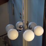 Italian chandelier 6 lights space age