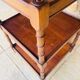 Art Deco Console with 3 levels, turned wood "Faux Bamboo", circa 1930s.