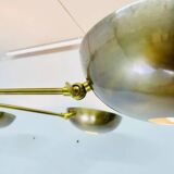 6-Light Mid Century Sputnik Antique Patina Chandelier Handmade Vintage Inspired Ceiling Pendant