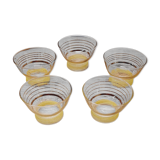 Set 5 cuts glass granity