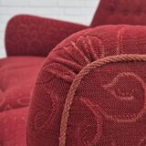 Années 1960, canapé danois 3 places, état d'origine, tissu coton-laine.