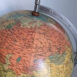 Vintage globe 1973 terrestrial Räth ex-GDR - 47 cm