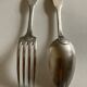 6 forks and 6 spoons in silver metal Cluny Vieux Paris circa 1900