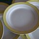11 assiettes jaune KG Lunéville france