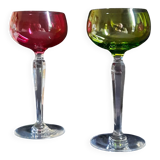 VSL, 2 Saumur model glasses 18 cms