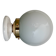 Vintage wall or ceiling light globe in white opaline.
