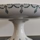 Old compotier iron earth gien green garland 1900-1930