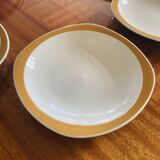 6 vintage deep plates Sarreguemines Pyroblan