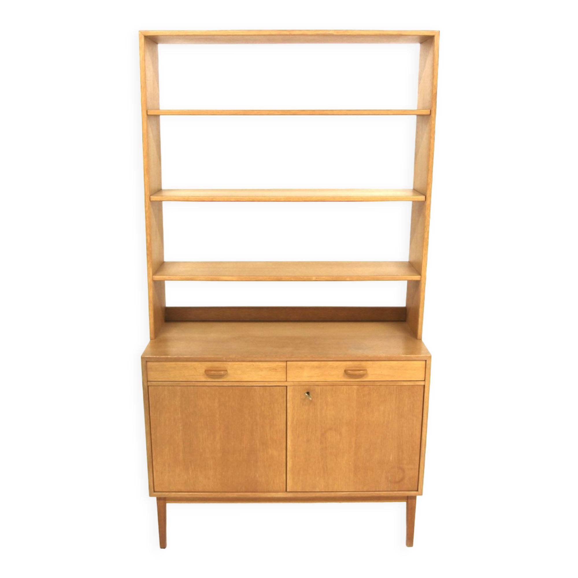 Scandinavian oak library Sweden 1960