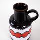 Ceramic vase with a handle, German design, 1960s, made in West Germany