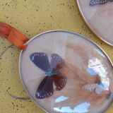 Pair of vintage butterfly frames