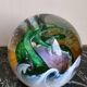 Vintage mouth-blown sulfide paperweight by Caithness Scotland