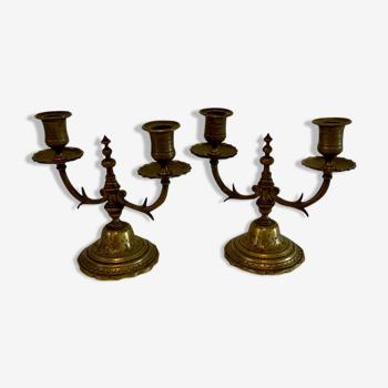 Brass candlesticks