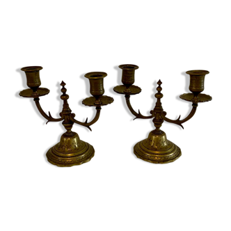 Brass candlesticks