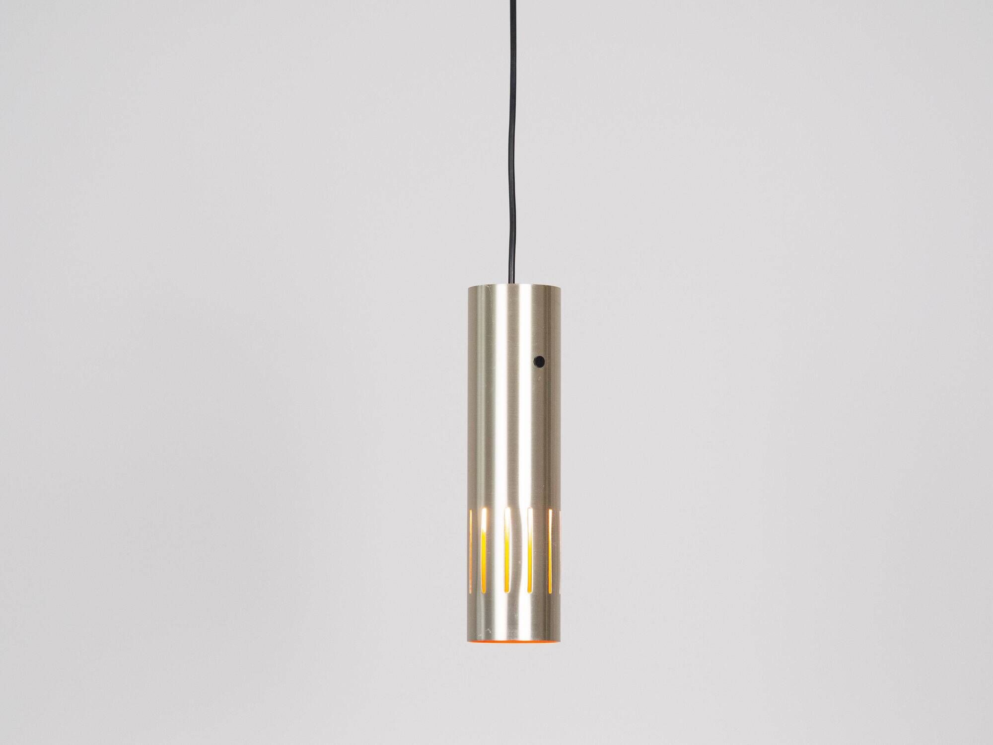 3 vintage trombone lamps from Denmark by Jo Hammerborg, Fog and Morup, 1960s.