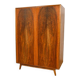 Mid-Century Walnut Wardrobe Designed by Bohumil Landsman for Jitona Soběslav, Czechoslovakia, 1960s