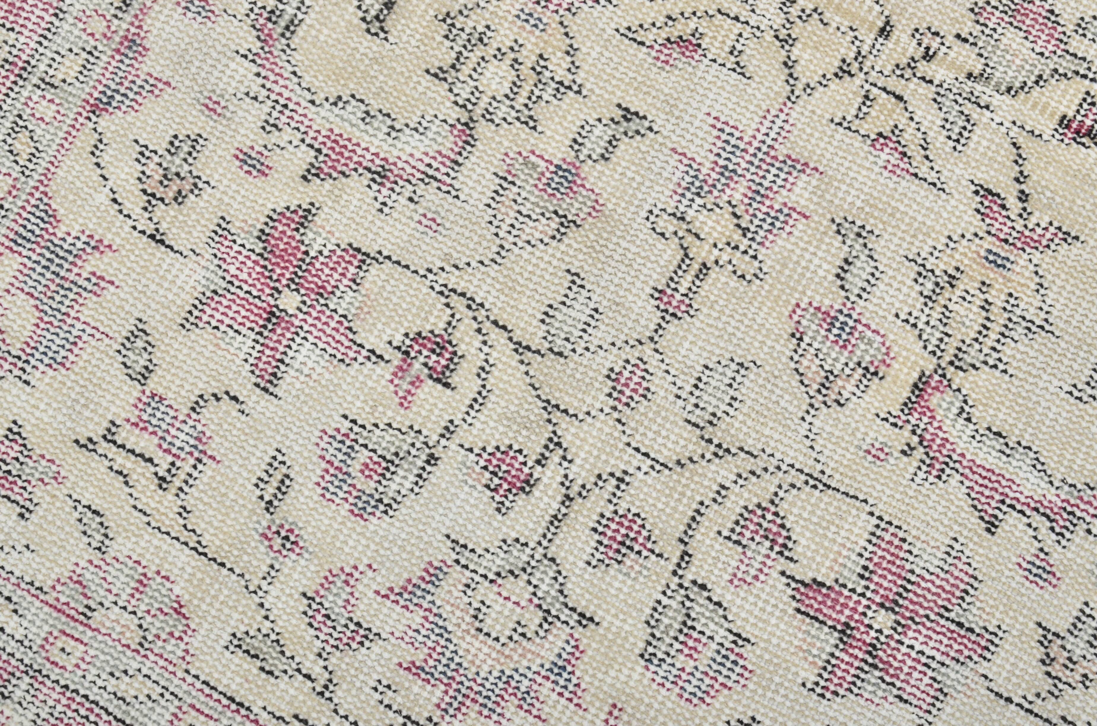 Vintage Ethnic Design Wool Carpet sku 3135