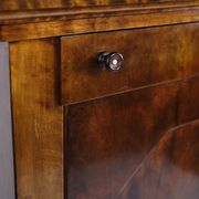Secretary - Hand polished birch & intarsia - 2 drawers - 1840s
