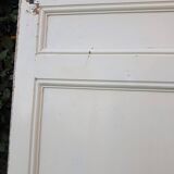 Communication door H220xW80.5cm, old panelled with moulding.