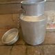 Lot de 6 bidons de lait en aluminium