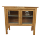 Art Deco sideboard in raw wood with a waxed finish.