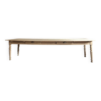 Very Large Antique Farmhouse Table – 3 Meters – Solid Oak
