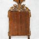 Small French Louis XVI marriage mirror with basket and tassels