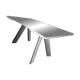 Roche Bobois dining table in glass, model Chronos, extendable.