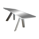 Roche Bobois dining table in glass, model Chronos, extendable.