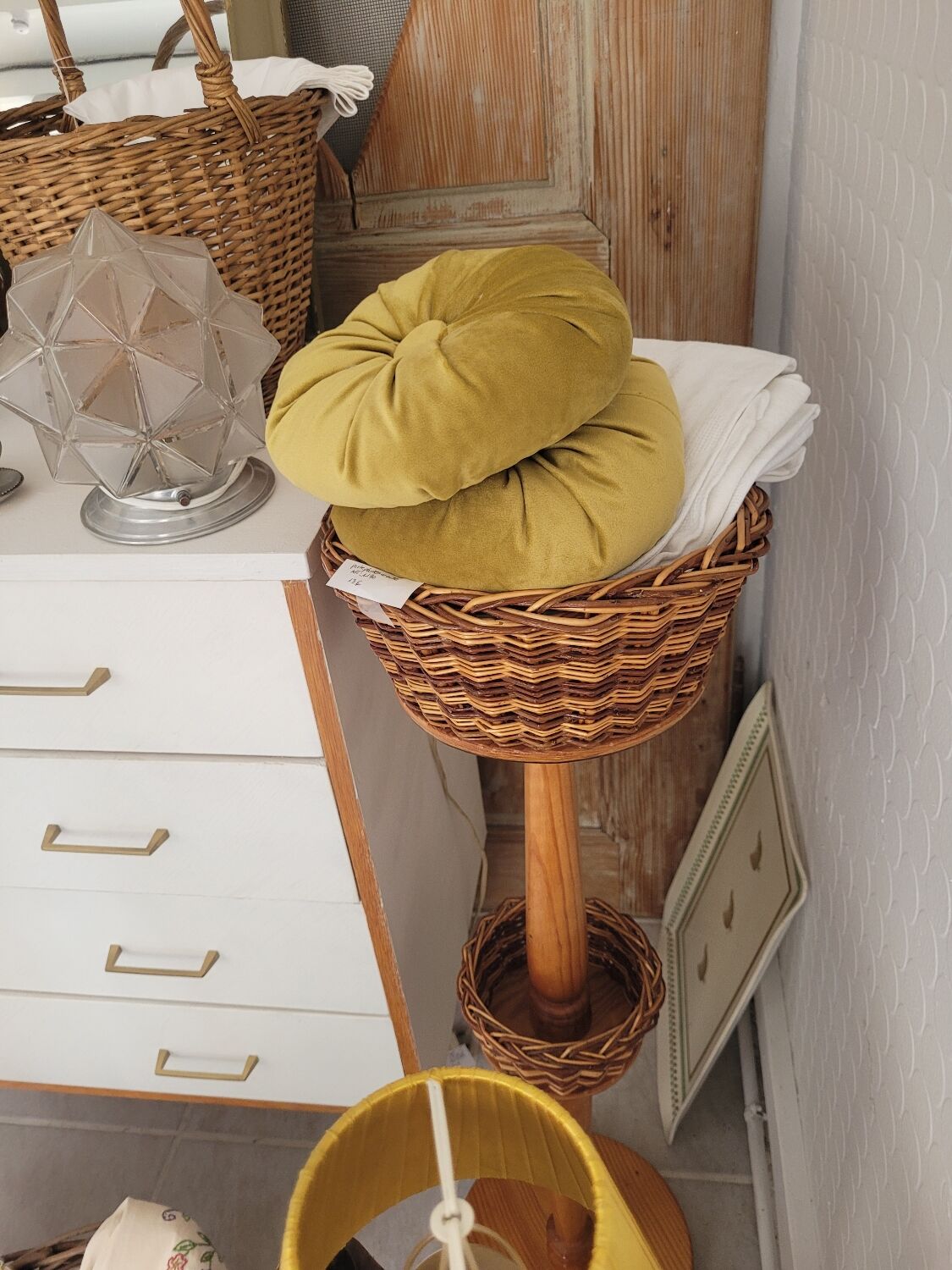Vintage chest of drawers compass feet