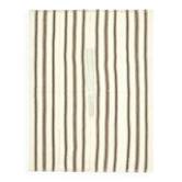 Tapis vintage turc Oushak fait main en laine et coton beige, années 1970