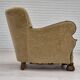 1960s, Danish vintage armchair, furniture velour, dark beech wood.