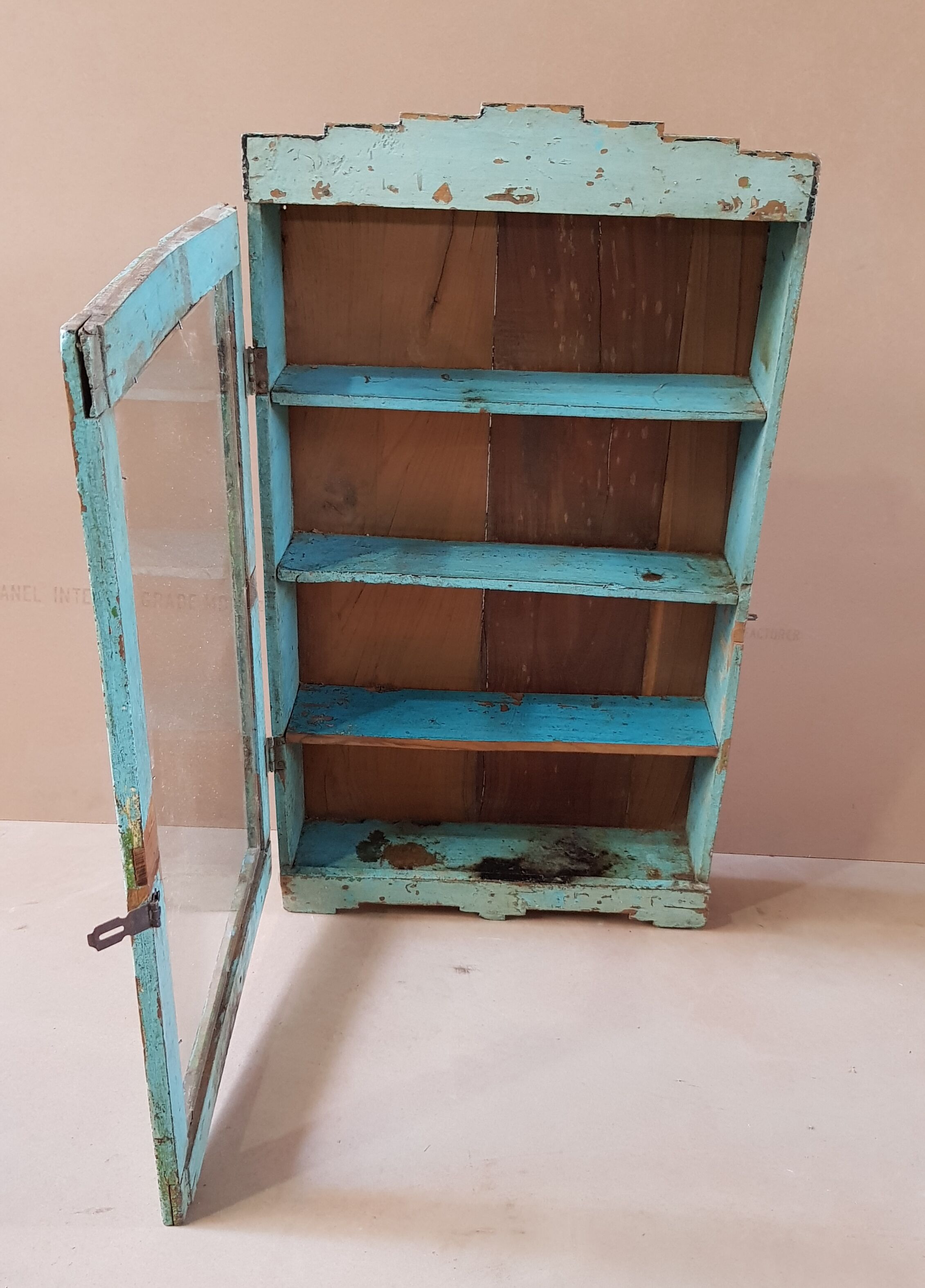 Medicine cabinet - showcase - Burmese teak wall shelf