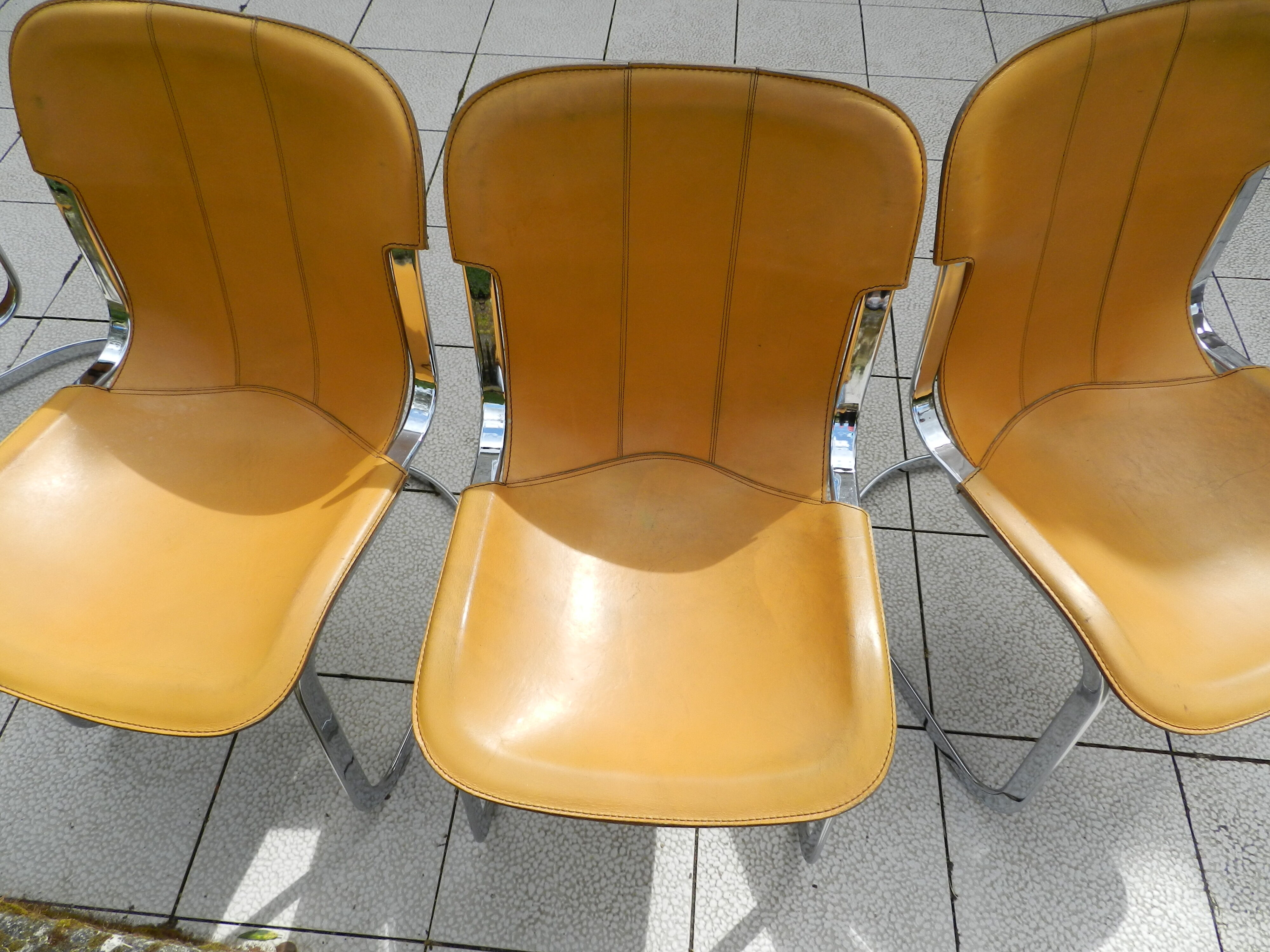 Ensembe de 4 chaises pour Cidue années 70