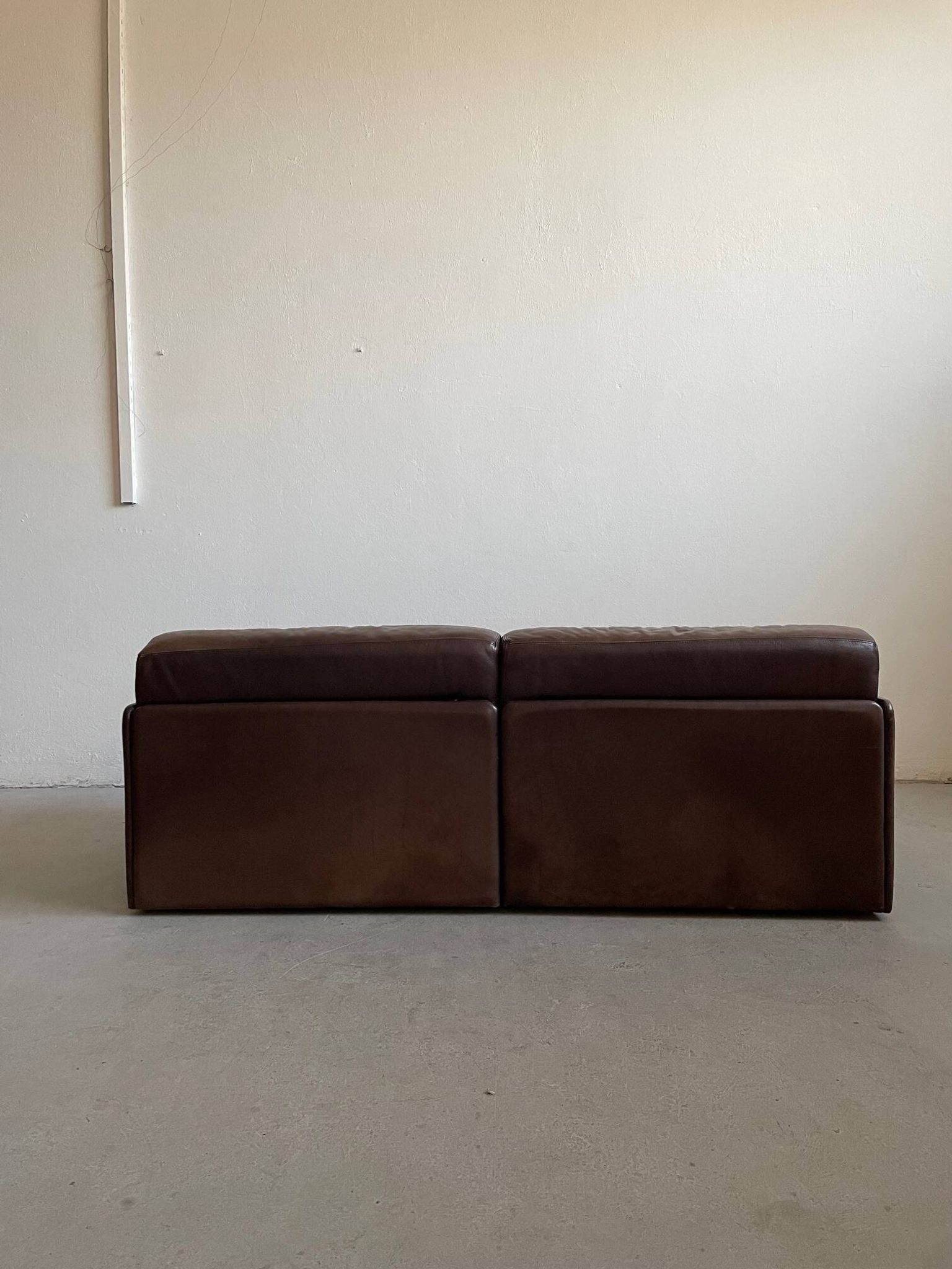 Canapé modulaire De Sede DS-76 en cuir marron, Suisse, années 1970