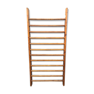 Espalier of gym Vintage solid wood 1970