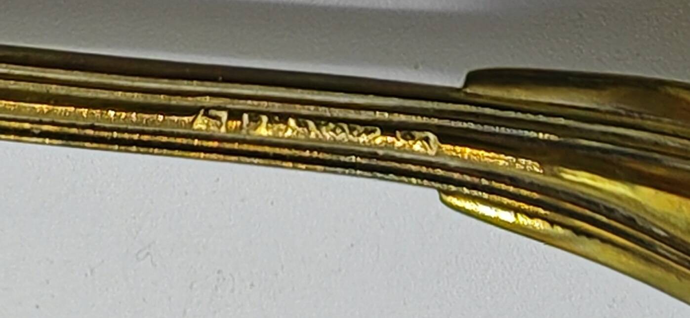 Housewife of 12 small spoons in silver metal from ruolz