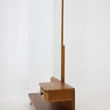 Miroir en chêne années 1950 Tchécoslovaquie 167x95cm