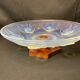 Art Deco bird bowl in opalescent glass, signed circa 1930